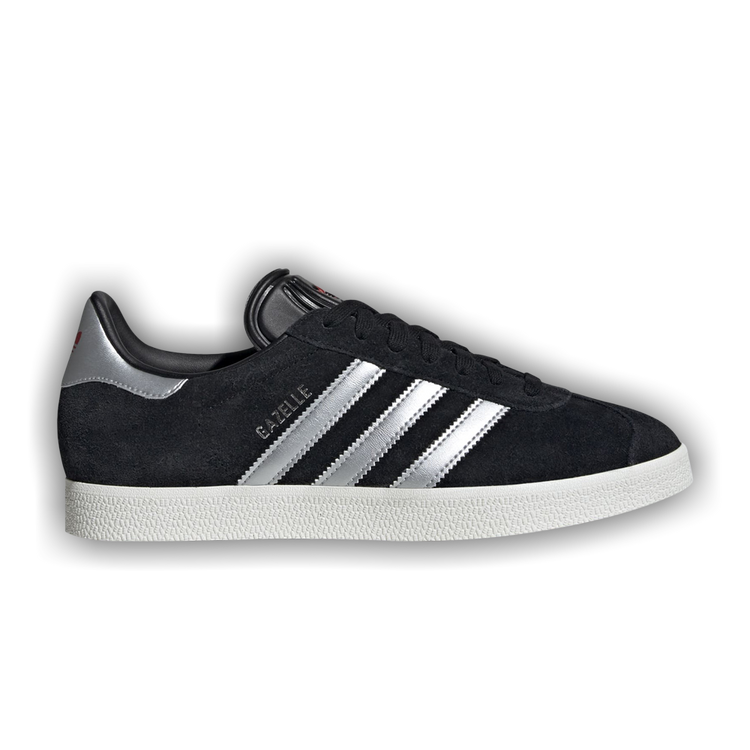 adidas gazelle silver green womens adidas Originals Gazelle W Core Black/Silver Metallic/White