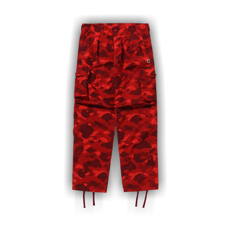 Buy BAPE Color Camo 6 Pocket Pants 'Red' - 1J80 152 015 RED