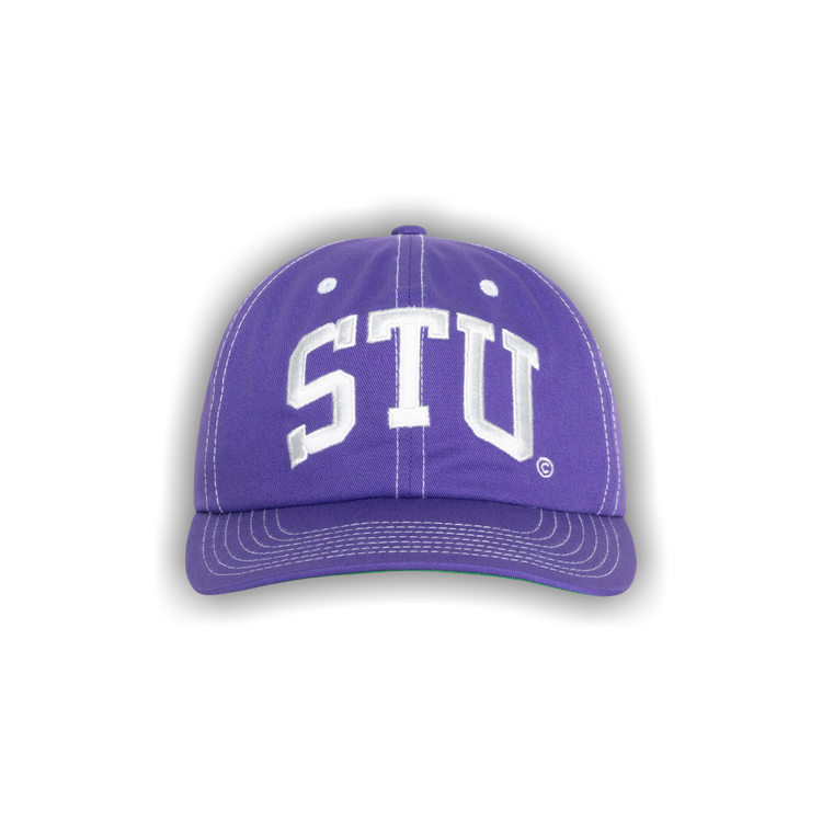 Buy Stussy Mid Depth Stu Arch Strapback 'Purple' - 1311066 Buy Stussy Mid Depth Stu Arch Strapback 'Purple' - 1311066
