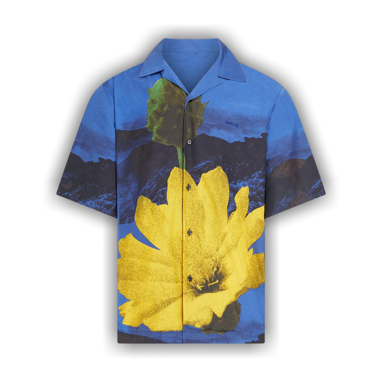 Buy OAMC Kurt Floral Shirt 'Blue' - 23E28OAU61 VICOA016 400