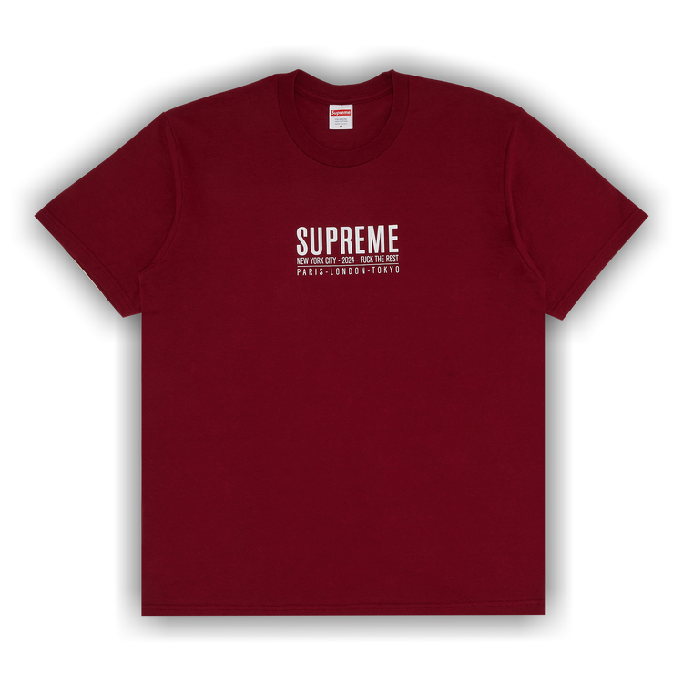 Buy Supreme Paris Tee 'Cardinal' - SS24T46 CARDINAL | GOAT