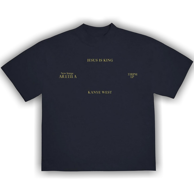 Buy Kanye West Sunday Service Jesus Is King Vinyl II T-Shirt 'Navy