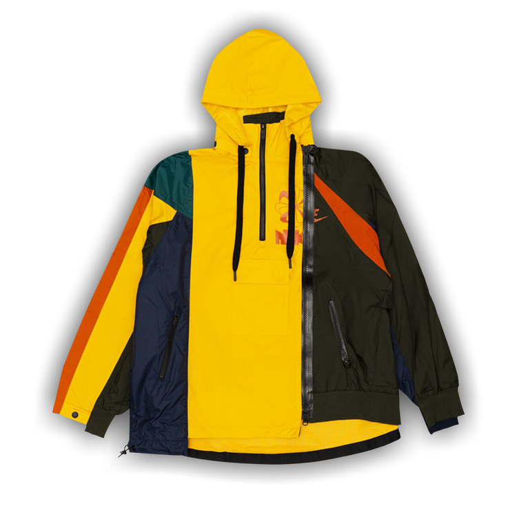 Nike x sacai double zip hoodie top