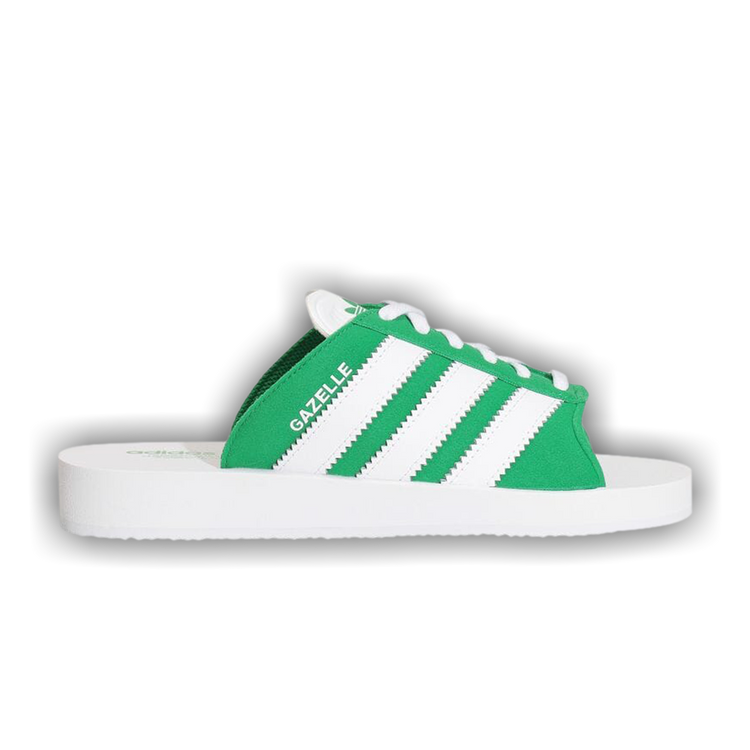 ★★Adairs★★ Gazelle Beach Green White JQ7426 Buy Gazelle Beach Slides 'Green' - JQ7426 | GOAT