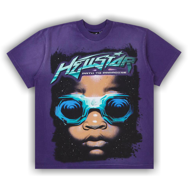 HELLSTAR 紫色 ストーン付き Buy Hellstar Goggle Tee 'Purple' - 9357 1FW230103GT PURP | GOAT