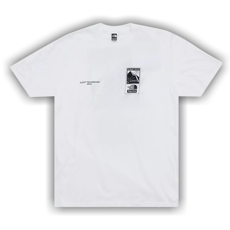 Buy Supreme x The North Face Steep Tech T-Shirt 'White' - SS16KN4