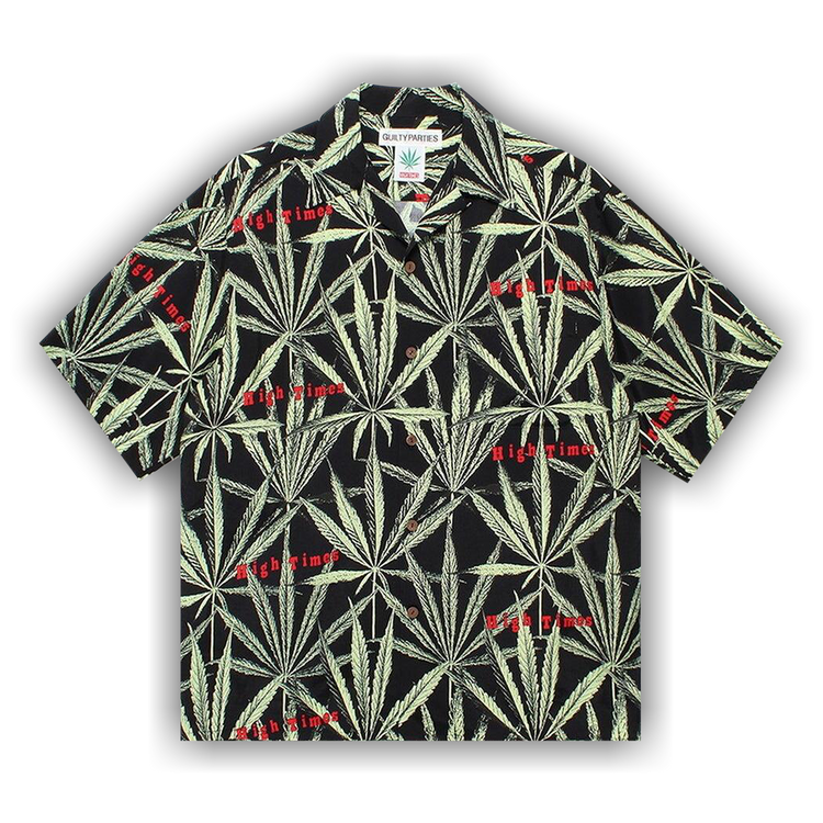 ウェア・シャツ WACKO MARI HighTimes MagazinePrint Short ハイタイムズお化け柄ハワイアンシャツ タイプ2 HIGHTIMES-WM-HI06