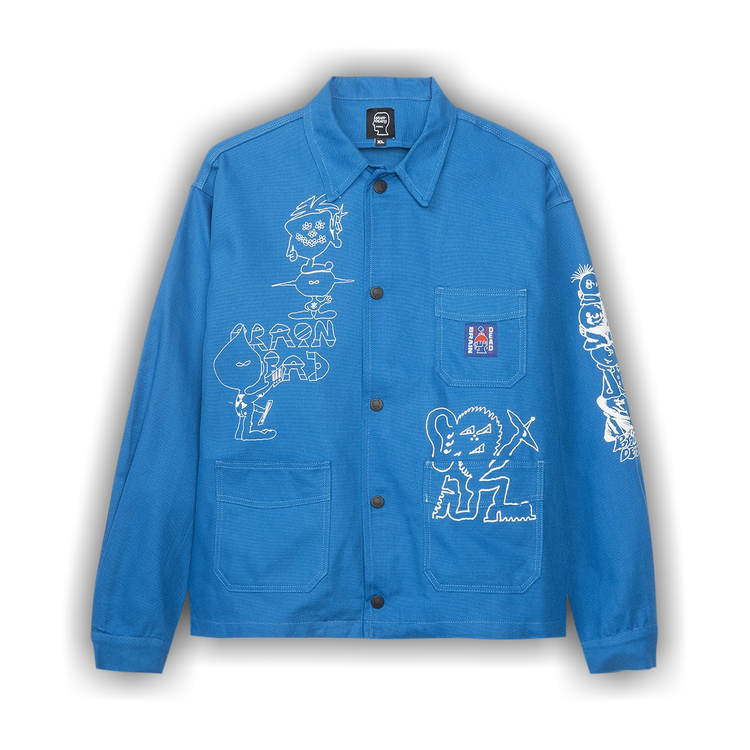 Buy Brain Dead Printed Canvas Chore Coat Blue BDW19O00001275BL01 GOAT