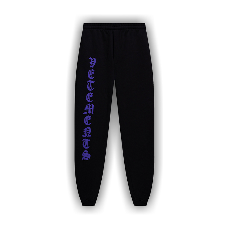 Buy Vetements Anarchy Logo Sweatpants 'Black/Purple' - UA52PA270P