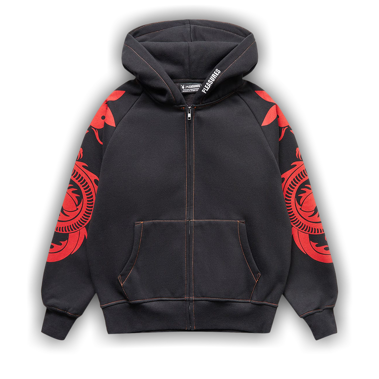 Buy Pleasures x Playboy Tails Zip Hoodie 'Black' - P22PB027