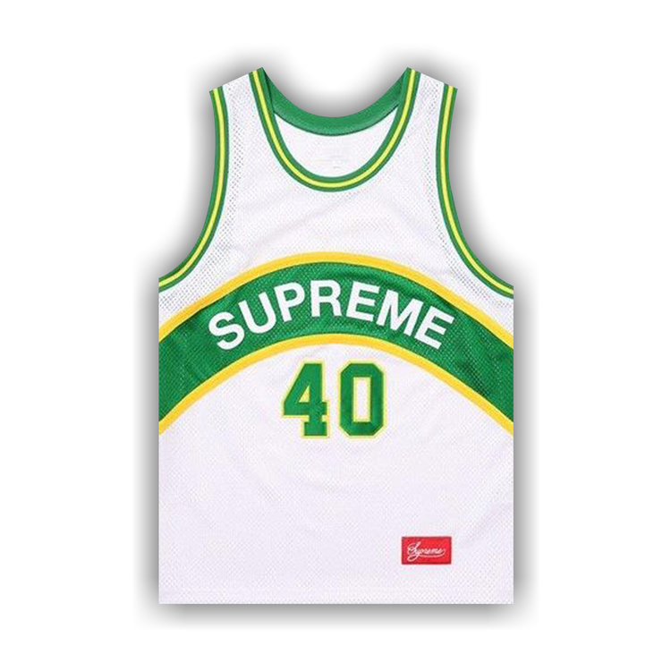 Buy Supreme Curve Basketball Jersey 'White' - SS17KN82 WHITE