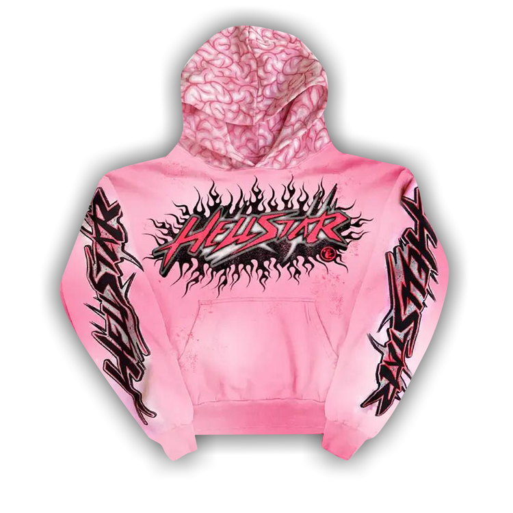Buy Hellstar Brainwashed With Brain Hoodie 'Pink' - 9357 1FW230106BWBH PINK  | GOAT