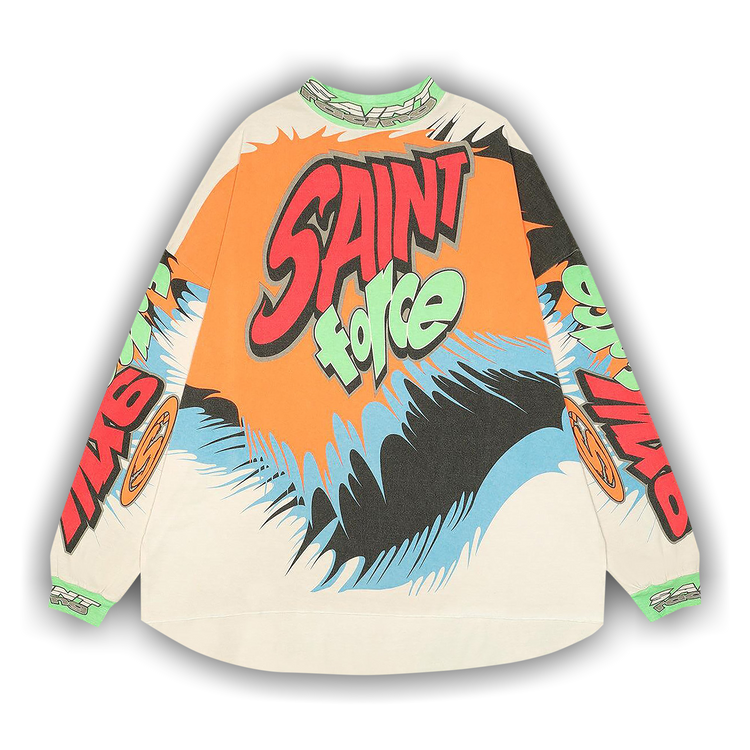Buy Saint Michael Saint Racing Long-Sleeve Tee 'White' - SM