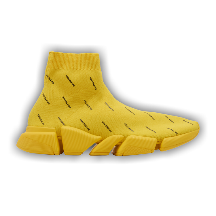Buy Balenciaga Speed 2.0 Sneaker Allover Logo Yellow 617239 W2DBO 7310 GOAT