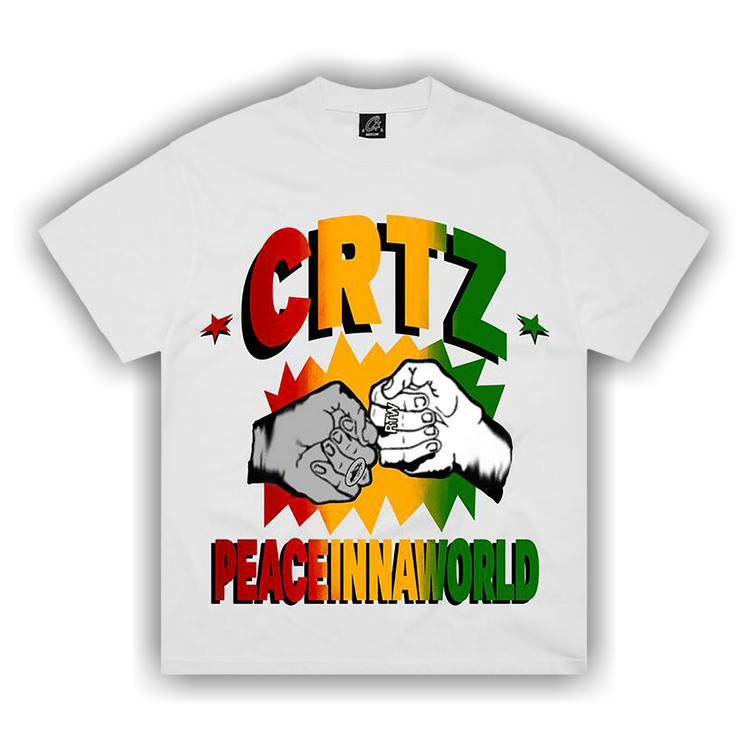 Buy Corteiz Peaceinnaworld Tee *New Blank* 'White' - 7892
