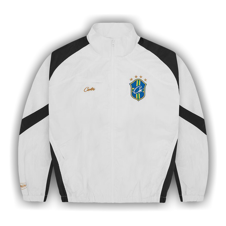Buy Corteiz Brasil Olympic Shuku Jacket 'White/Black' - 7892