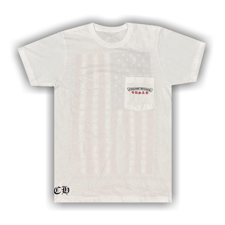 Buy Chrome Hearts USA Flag Short-Sleeve Tee 'White' - 1383