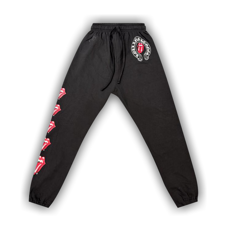Buy Chrome Hearts Rolling Stones Sweatpants 'Black' - 1383