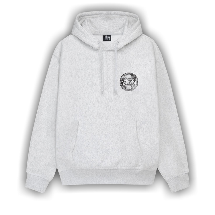 【STUSSY 24'】Stussy Dot Stamp Hoodie Dot Stamp Hoodie Pigment Dyed – Black | Sweats | Stüssy Europe