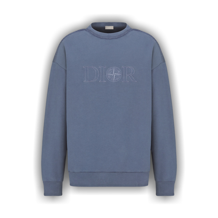 美品✨レア　Christian Dior スウェード 気球刺繍 ブルゾン グレー Men's DIOR SS21 Logo Pattern Embroidered Round Neck Long