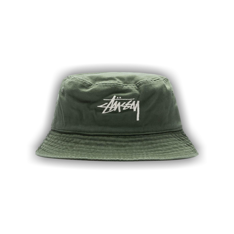 Buy Stussy Big Stock Bucket Hat 'Olive' - 1321182 OLIV | GOAT