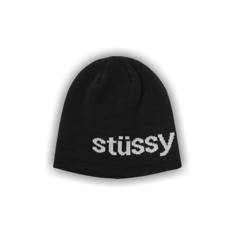 Buy Stussy Helvetica Jacquard Beanie 'Black' - 1321021 BLAC