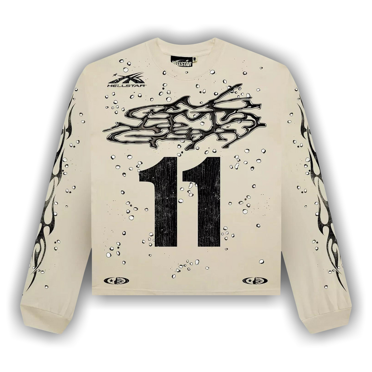 Buy Hellstar Moto Cross Long-Sleeve 'Cream' - 9357 100000107MCLS