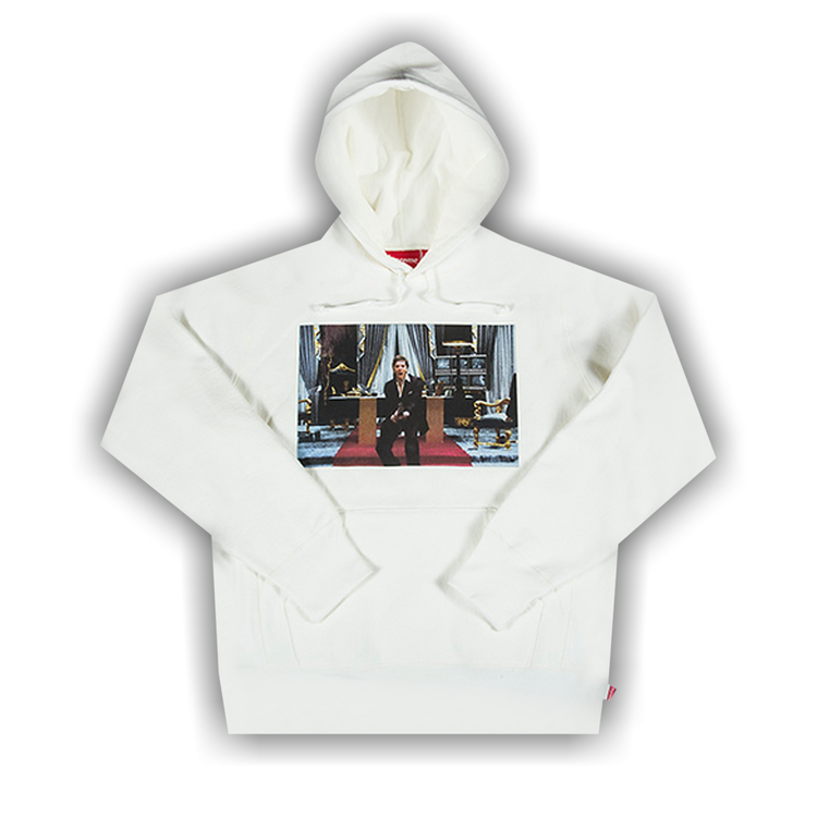 Supreme scarface hoodie white on sale