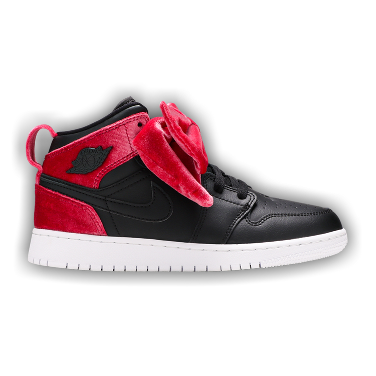 ★Nike ナイキ Jordan 1 Mid Black Noble Red (W) 楽天市場】NIKE AIR JORDAN 1 MID black/noble red-white 554724