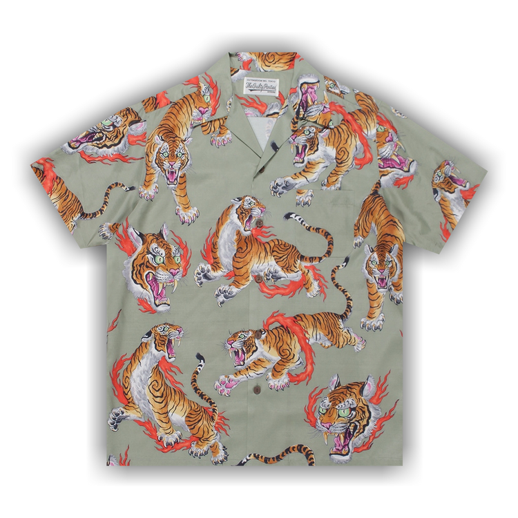 Buy Wacko Maria Tim Lehi Short-Sleeve Haiwaiian Shirt 'Grey