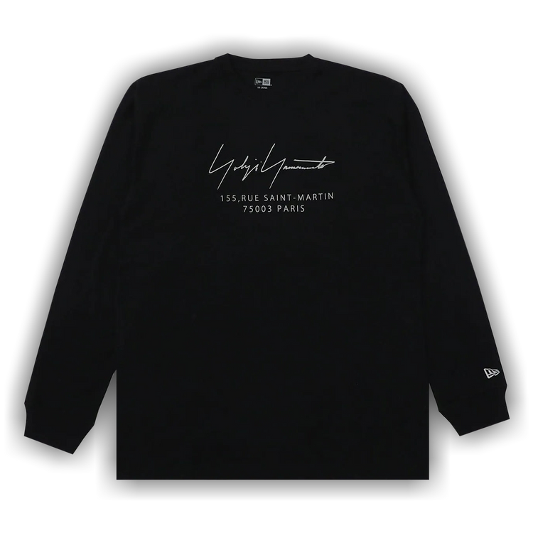 トップス YOHJI YAMAMOTO POUR HOMME shirts. Buy Yohji Yamamoto Pour Homme Paris Logo Long-Sleeve Tee 'Black
