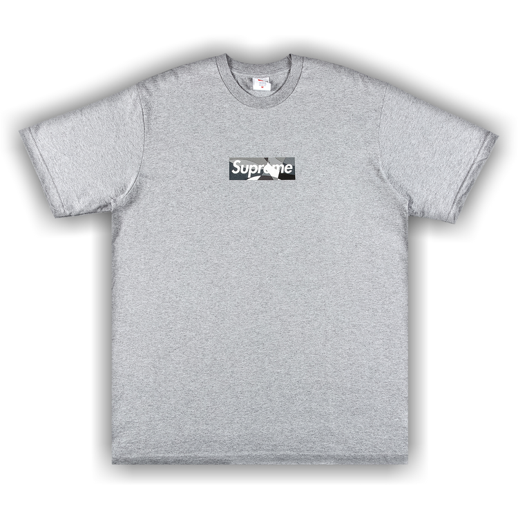 Buy Supreme x Emilio Pucci Box Logo Tee 'Heather Grey/Black