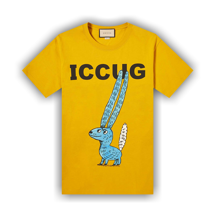 Buy Gucci T-Shirt With Iccug Animal Print By Freya Hartas