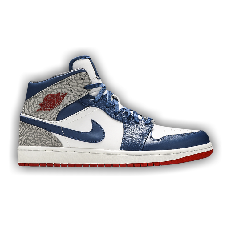 Buy Air Jordan 1 Mid True Blue 554724 107 GOAT