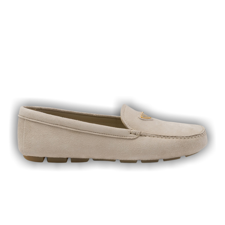 Buy Prada Wmns Suede Driving Loafer 'Pumice Stone' - 1DD081