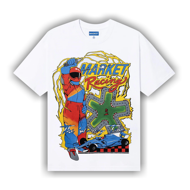 ☆FREEDOM☆ Racing Pique T-Shirt White FD24MMPK0340WH Club24-freedom-Tee-White-Smoke