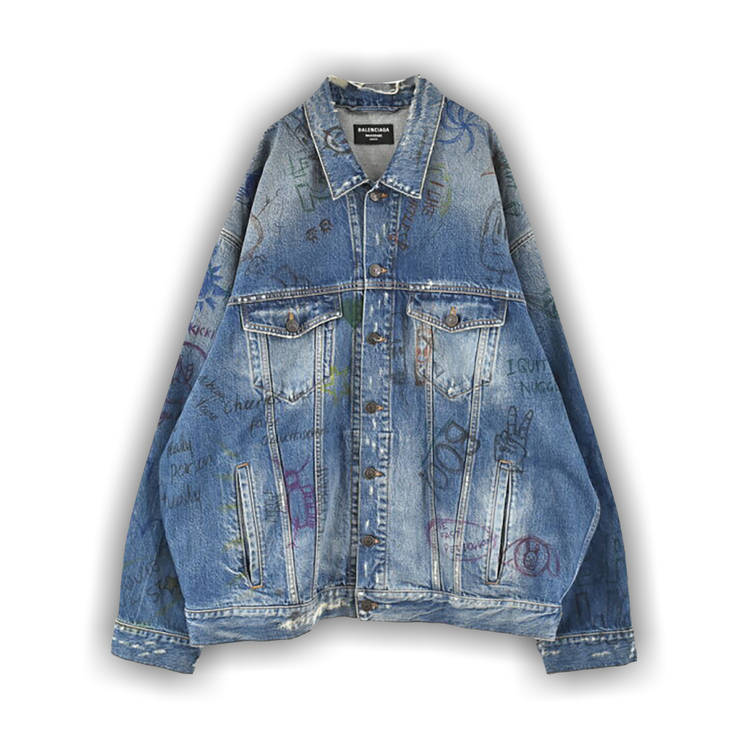 BALENCIAGA カーキ デニムジャケット BALENCIAGA カーキ デニムジャケット 中古・古着通販】BALENCIAGA