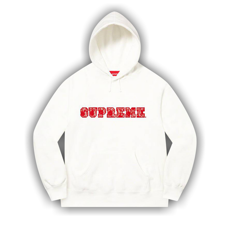 Buy Supreme Lace Hooded Sweatshirt 'White' - SS22SW12 WHITE | GOAT