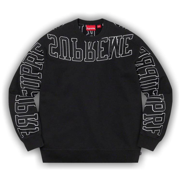 Buy Supreme Multi Arc Crewneck 'Black' - SS22SW14 BLACK | GOAT