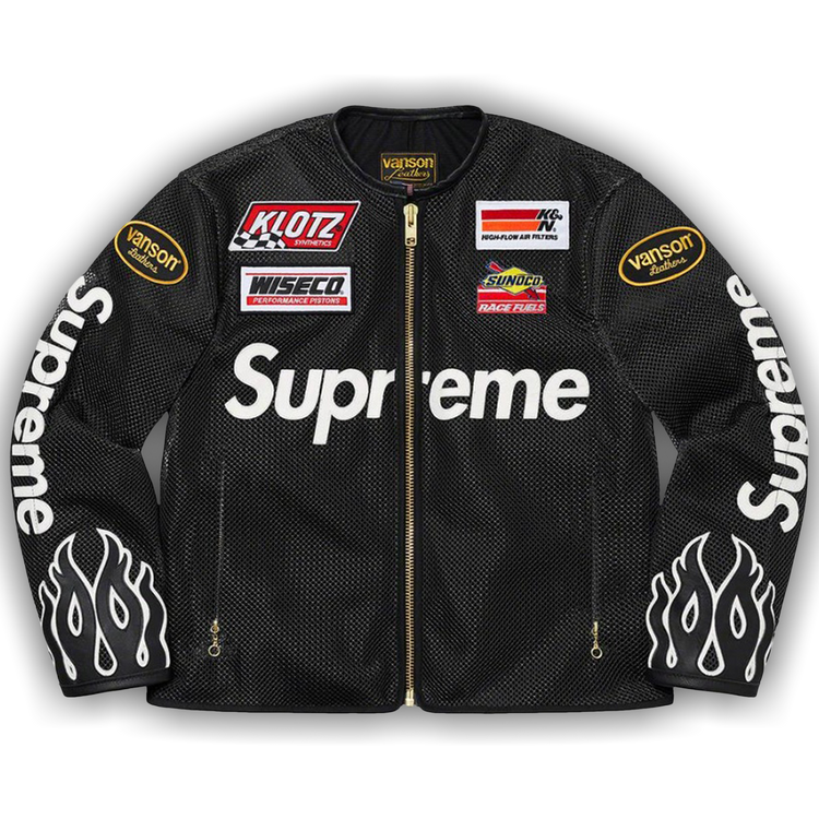 Buy Supreme x Vanson Leathers Cordura Mesh Jacket 'Black