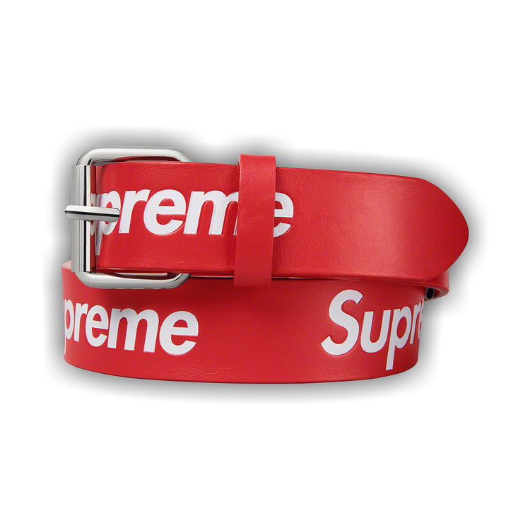Buy Supreme Repeat Leather Belt 'Red' - SS23A106 RED | GOAT