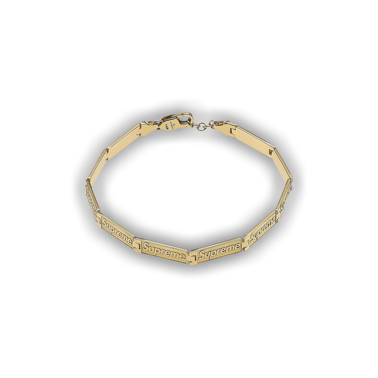 Buy Supreme x Jacob & Co. Logo Link Bracelet '14K Gold Buy Supreme x Jacob & Co. Logo Link Bracelet '14K Gold