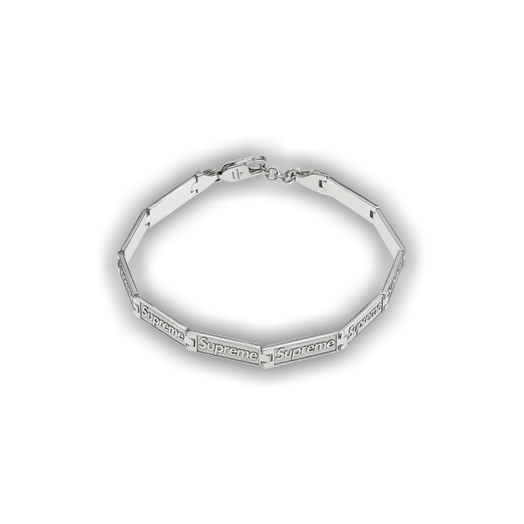 Buy Supreme x Jacob & Co. Logo Link Bracelet 'Sterling Buy Supreme x Jacob & Co. Logo Link Bracelet 'Sterling