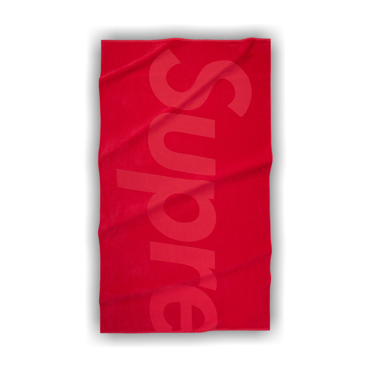 Supreme Tonal Logo Towel 'Red'