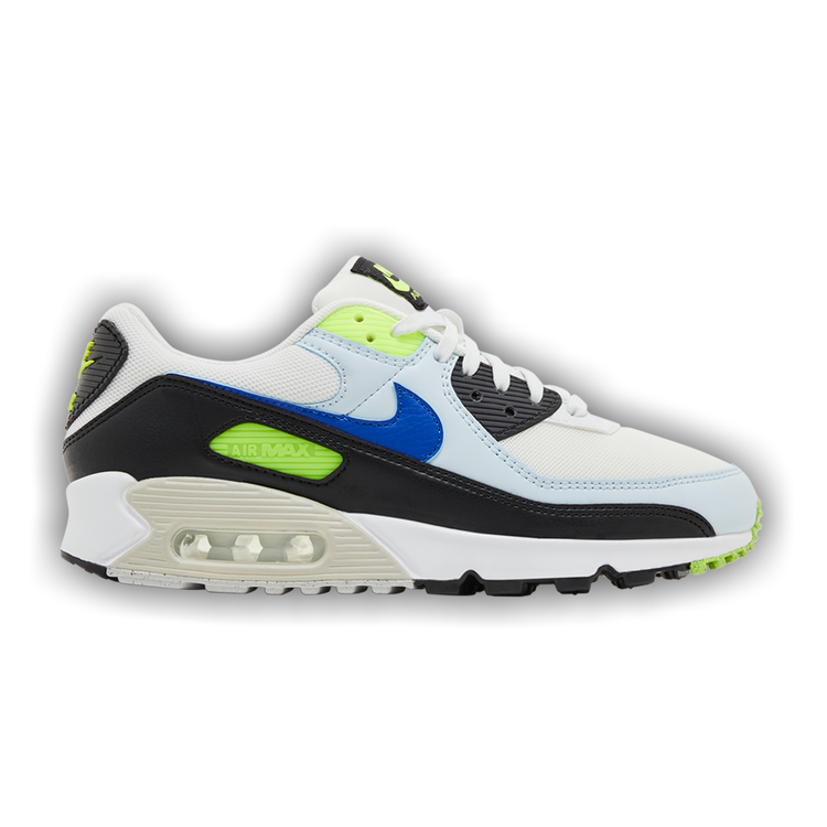 Buy Wmns Air Max 90 White Blue Tint Volt DH8010 102 GOAT