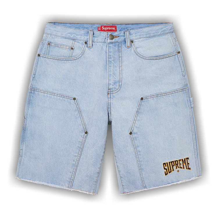 Buy Supreme Cutoff Double Knee Denim Painter Short 'Washed
