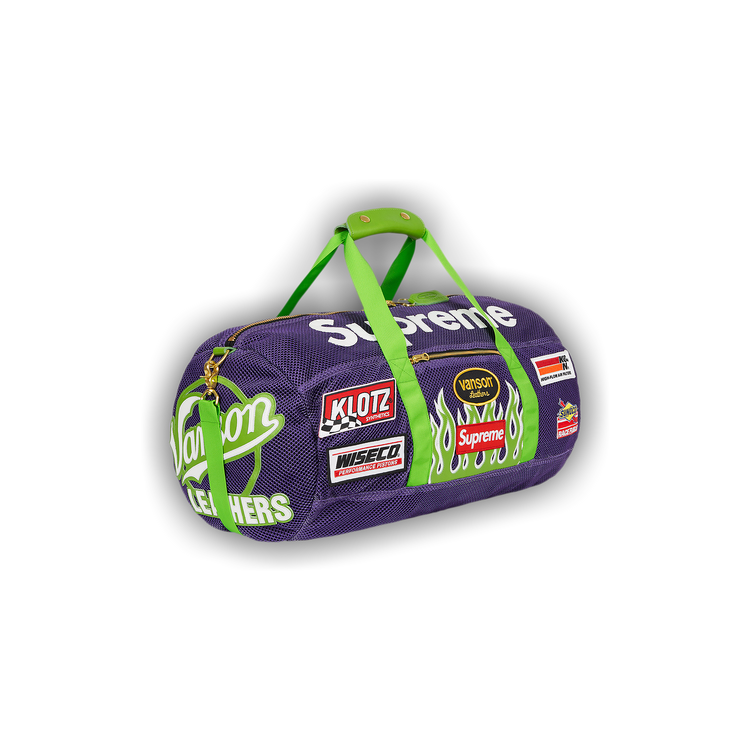 Buy Supreme x Vanson Leathers Cordura Mesh Duffle Bag 'Purple