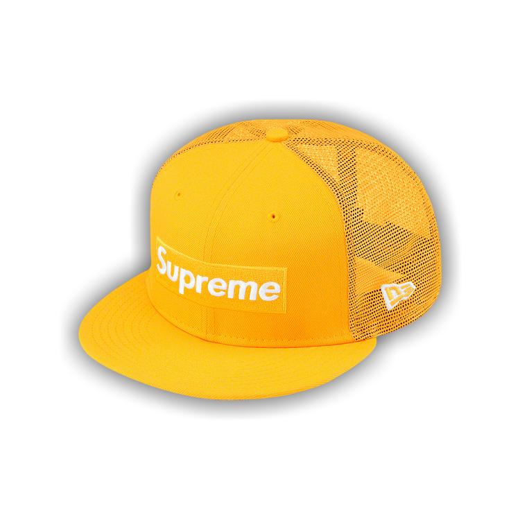 Buy Supreme Box Logo Mesh Back New Era 'Yellow' - SS22H49 YELLOW