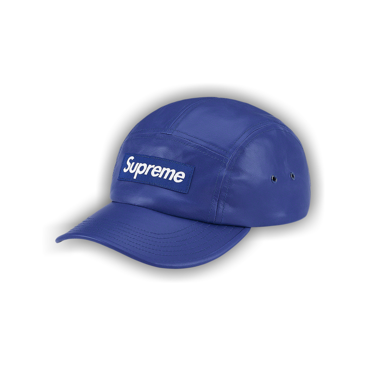 Buy Supreme Leather Camp Cap 'Royal' - SS21H114 ROYAL | GOAT Buy Supreme Leather Camp Cap 'Royal' - SS21H114 ROYAL | GOAT