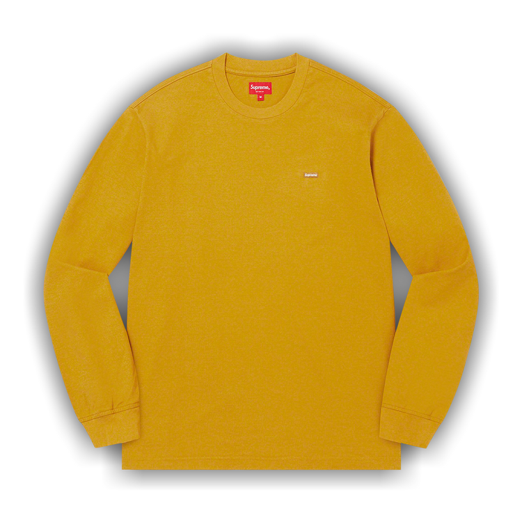 Buy Supreme Small Box Long-Sleeve Tee 'Dark Yellow